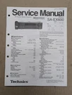 Technics SA-EX600 Av Control Stereo Receiver Service Manual D-4719. Fixed Price $54.95.