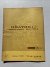 Heathkit Assembly Manual Model IP-10 Isolation Transformer Original Owners. Fixed Price $27.99.