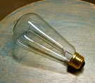 Marconi Style Light Bulb, 60 Watt, Vintage Edison Filament Teardrop Shape Lamp. Fixed Price $7.45.
