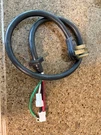 Microwave Power Cord WB18X10419, Approx. Ft Length, W/ Intact Terminals. Fixed Price $21.00.