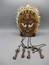 Vtg 50S Monarch Mitsumi Big Chief Carved Head Wood Wall 6 Transistor Radio Japan. Fixed Price $295.00.
