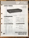 Sony SDP-777ES Surround Processor Service Manual *original*. Fixed Price $19.97.