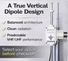 Dual Band Dipole 2M / 70CM Vertical Antenna (mark V). Fixed Price $77.00.
