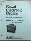 Kawai Model E37C-B/E44C-B, KE65/KE75 Schematic Diagrams. Fixed Price $9.00.