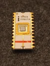 Intel C1702A 1973 Early Eprom Red Line White Ceramic Gold Earth Strap. Fixed Price $81.00.