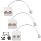 Rfadapter Telephone Splitter, RJ11 To Female Two 3-PACK, White. Fixed Price $11.99.