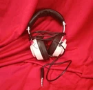 Lafayette Headphones, White And Black, F-990, Japan, 8OHMS, Corded. Fixed Price $25.66.