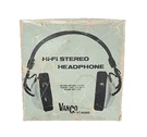 Vanco Chicago Hi-fi Stereo Headphones W/box Made Japan Vintage Model DR-66C. Fixed Price $19.95.