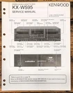 Kenwood KX-W595 Cassette Service Manual *original*. Fixed Price $14.97.