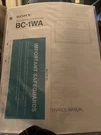 Sony Battery Charger Bc 1WA Maintenance Manual Unopened Brand New. Fixed Price $17.00.