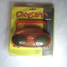 Miniblaster Boom Box Dayglow Portable Am/fm Radio Merangue Translucent Red Nos. Fixed Price $32.57.