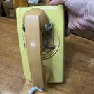 Vintage Western Electric Bell System Yellow Rotary Wall Phone Untested. Fixed Price $60.00.