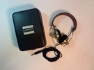 Pioneer SE-L40 Vintage Stereo Headphones Brass And Leather W/case Not Tested. Fixed Price $200.00.