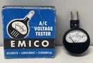 Vintage Emico A/c Voltage Tester W/ Box 0-116 Works O-116 Perkasie Pennsylvania. Fixed Price $16.99.