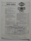 Philco Transistor-clock Radio Model T-1000 Service Manual 1959. Fixed Price $10.91.