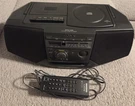 Sony CFD-V25 Mega Bass Boombox Cd Player, Tape Deck W/ Remote *tested Works*. Fixed Price $74.99.