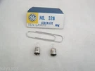 (2) New 328 Miniature Lamp Bulb 1W Midget Flanged Volt. Fixed Price $13.90.
