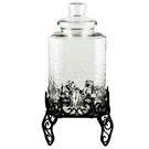 Gibson Home 100366.03 Moreauville Piece 2.25 Gallon Square Embossed Glass. Fixed Price $64.94.