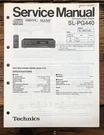 Technics SL-PG440 Cd Player Service Manual *original*. Fixed Price $24.97.