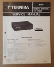 Teknika Service Manual For The 6301 Remote Control Tv Tuner. Fixed Price $7.99.