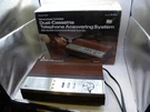 Ob Radioshack Vtg Duofone Dual Cassette Answering Machine TAD-312 43-391A. Fixed Price $45.00.