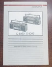 Vintage Magnavox D8095 Instruction Book Cassette Recorder Tape Player Stereo. Fixed Price $14.95.