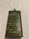 Vintage Pl-med Lubricating Oil Can 4 Oz. Western Associates Inc.. Fixed Price $16.99.