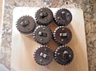 1 Vintage Bakelite & Porcelain Round 3 Way Toggle Switch. Fixed Price $25.00.