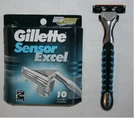 10 Gillette Sensor Excel Razor Blades Cartridges Refill Swift 3 Shaver Handle 5. Fixed Price $35.69.