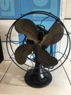 Antique Emerson 29646 Reciprocating Cast Iron Blade Fan Works Well. Fixed Price $125.00.