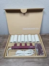 Vintage 1970S Clairol Set-a-way Travel Hairsetter 8 Hot Rollers W/10 Clips Works. Fixed Price $24.00.