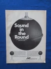 Jvc 5303 5340 Round Speaker "advanced" Magazine Audio February 1971. Fixed Price $19.76.