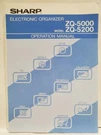Sharp Electronic Organizer ZQ-5000 ZQ-5200 Operation Manual Used. Fixed Price $11.63.