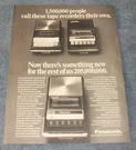 1973 Panasonic Tape Recorders Vintage Ad "1,500,000 People Call These...". Fixed Price $12.99.