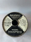 Nassau Pure White Rosin Core Solder 5LBS 40/60 Dia. 070 Western Electric At&t. Fixed Price $145.00.