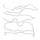 Brake Line Kit Complete Tubes Power Wide 20 Axle 1983-85 Scramble Oe 7PC. Fixed Price $202.00.