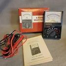 Vintage Nos Micronta 8 Range Multitester No. 22-212, 2000 Ohms/volt With Manual. Fixed Price $19.95.