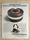 Vintage Koss HV/1LC Stereophone Headphones Magazine - 1974. Fixed Price $12.95.