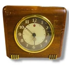 Seth Thomas Midcentury Wood Desk Clock Model ECHO-3E Electric. Fixed Price $50.15.