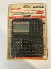 Sharp 64KB Electronic Schedule Organizer, To Do List, Expenses Model YO-350CP. Fixed Price $65.00.