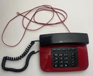 Vintage Unisonic Telephone Model NO.9726 Red/black Corded Landline. Fixed Price $33.99.