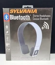 Headphones Bluetooth Stereo Wireless Sylvania Rechargeable Usb White SBT214 New. Fixed Price $18.99.