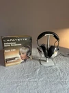 Vintage Lafayette Stereo Headphones F-990 Tested Working With Original Box. Fixed Price $64.99.