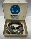 Vtg Pioneer Stereo Headphones SE-2P White Box! Rare Made Japan Working. Fixed Price $35.00.
