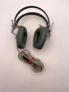 Vtg Sony DR-3A Stereo Headset Green Wired Adjustable Headband Noise Isolation. Fixed Price $34.99.