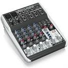 Behringer Xenyx QX602MP3 Premium 6-INPUT 2-BUS Mixer With Mic Preamps, British. Fixed Price $139.00.