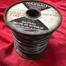 Nassau Pedigreed Solder Spool Stearine Core AT-7241 4.81 Vintage Bell Tele. Fixed Price $35.99.