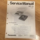 Original Panasonic Service Manual For Rq Model Cassette Players Select One. Fixed Price $7.48.