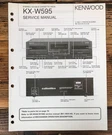 Kenwood KX-W595 Cassette Service Manual *original*. Fixed Price $19.97.