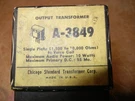 Nos Nib Vintage Stancor A-3849 Universal Output Transformer Ham Estate, Perfect. Fixed Price $54.95.
